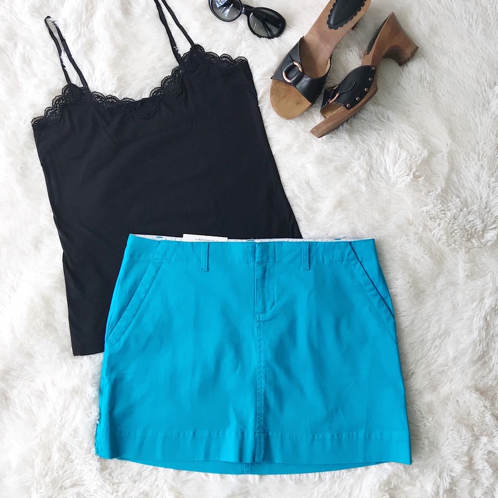 Nantucket Brand blue chino mini skirt size 8